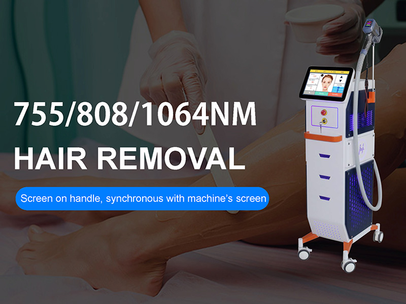 Triple Wavelength 755 +808+1064nm diode laser hair removal machine