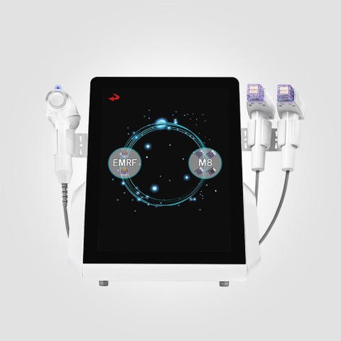 3 in 1 EMRF M8+Ice Hammer Gold Fractional Micro-needle Beauty Machine