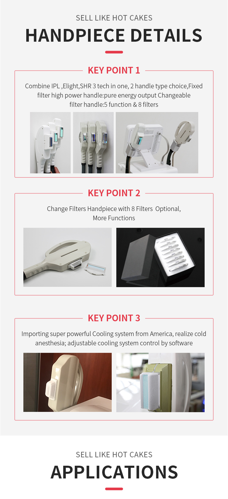Elight Ipl Shr Laser Hair Removal Machine