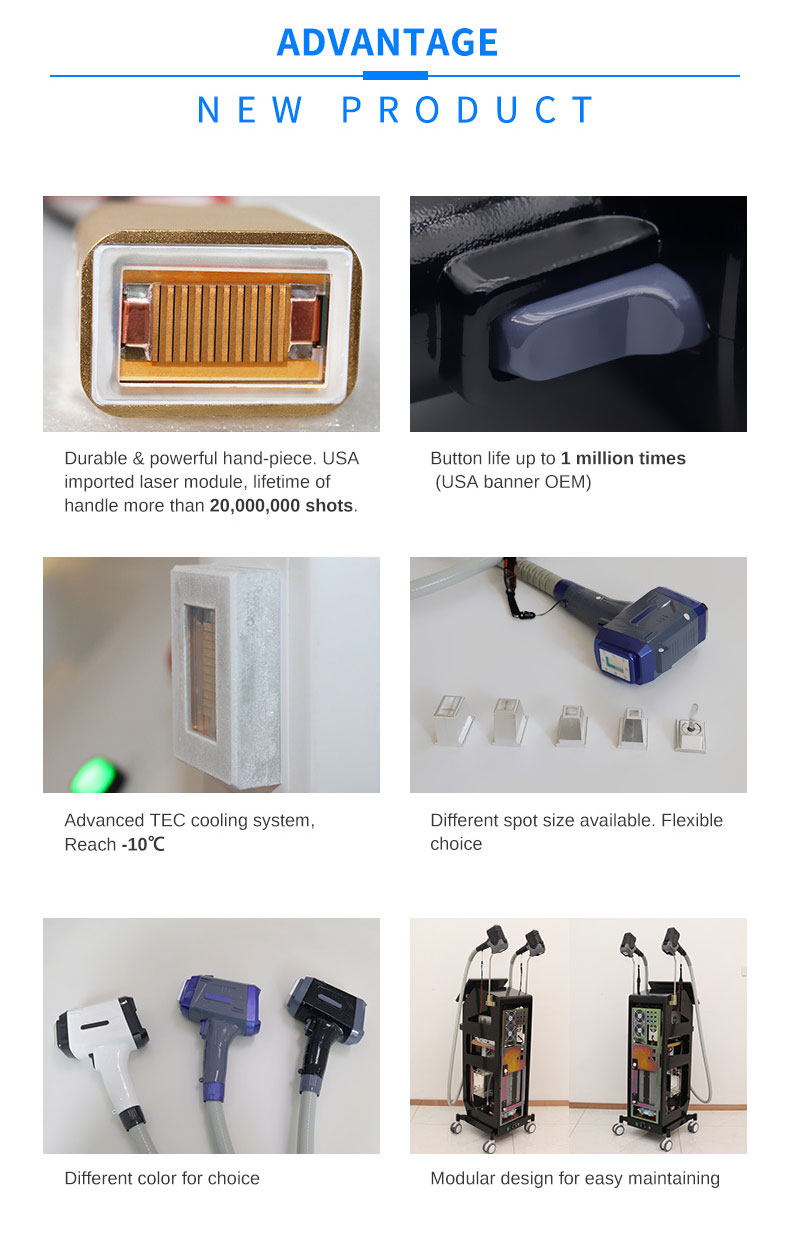 dual handpieces laser hair removal